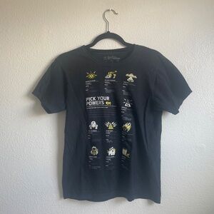 2/$15 Pick your powers black t-shirt
